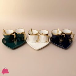 Elegant King 5-Piece Diamond Shape Tea &Amp; Coffee Mug Set