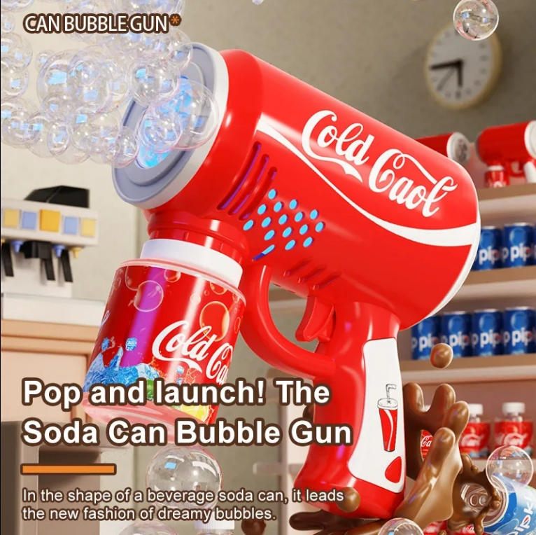 Fully Automatic Electric Soda Can Bubble Gun