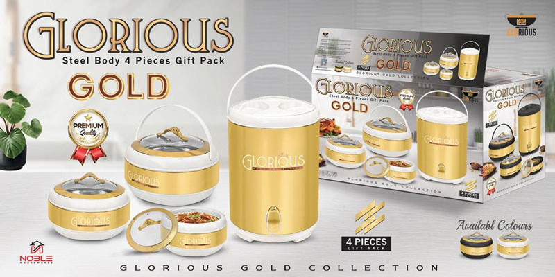 Glorious Steel Body Hot Pot Cooler Set Of 4 Pieces Gift Pack 4 Glorious Steel Body Hot Pot Cooler Set Of 4 Pieces Gift Pack