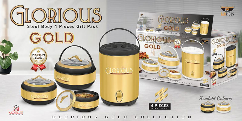 Glorious Steel Body Hot Pot Cooler Set Of 4 Pieces Gift Pack 5 Glorious Steel Body Hot Pot Cooler Set Of 4 Pieces Gift Pack
