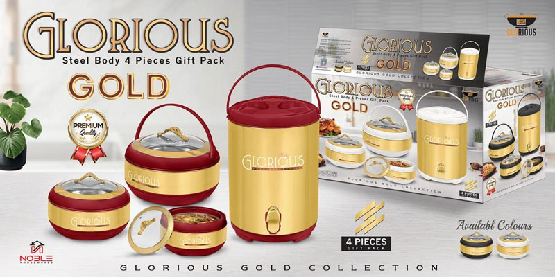 Glorious Steel Body Hot Pot Cooler Set Of 4 Pieces Gift Pack 6 Glorious Steel Body Hot Pot Cooler Set Of 4 Pieces Gift Pack