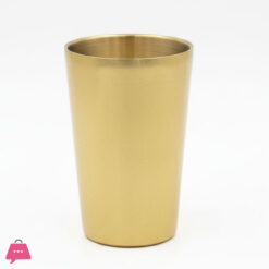 Golden Glass Stainless Steel Metal Glass Tumbler