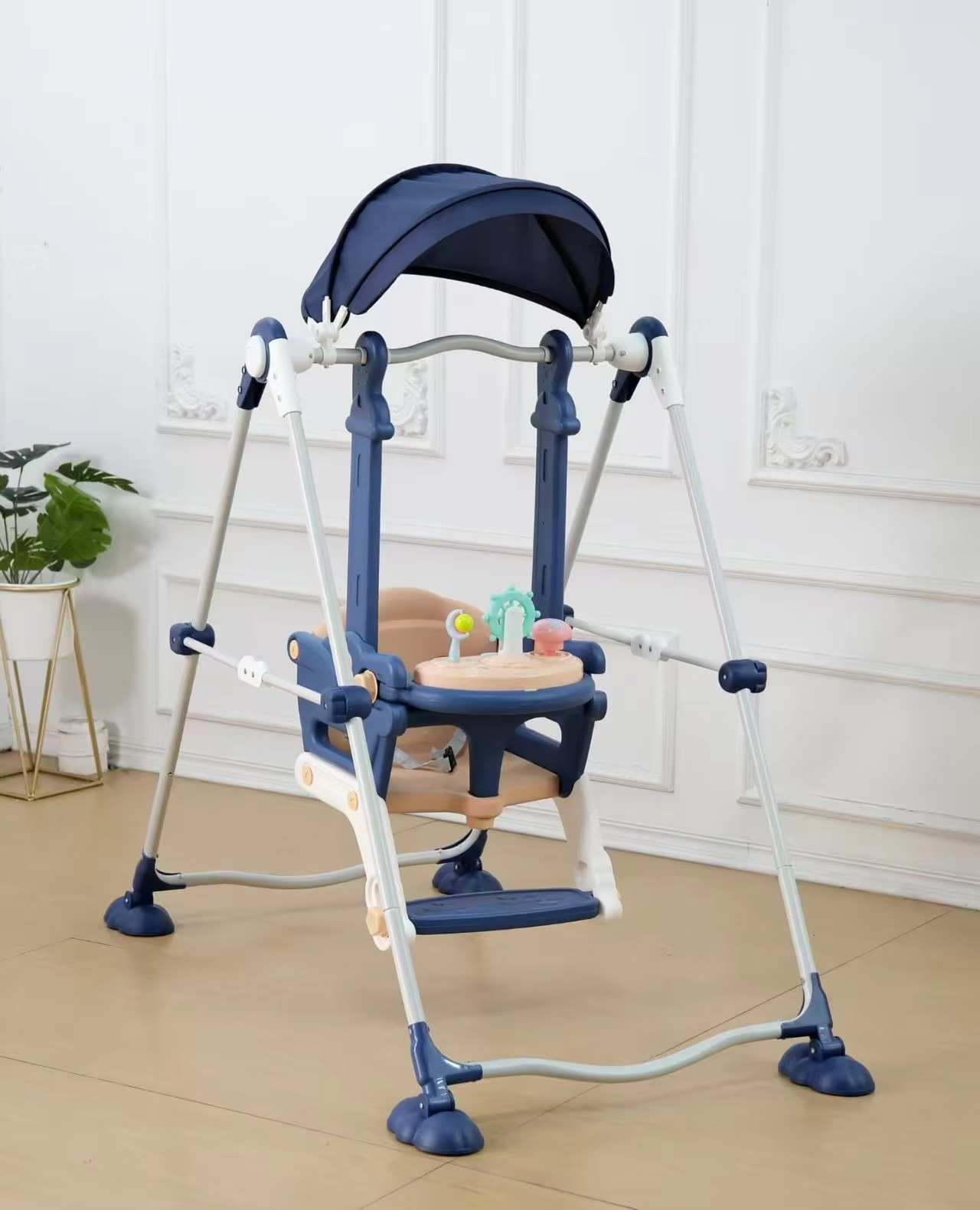 Hanging Indoor Outdoor Modern Plastic Kids Safety Musical Play Swings Swinging Seat For Baby And Toddler