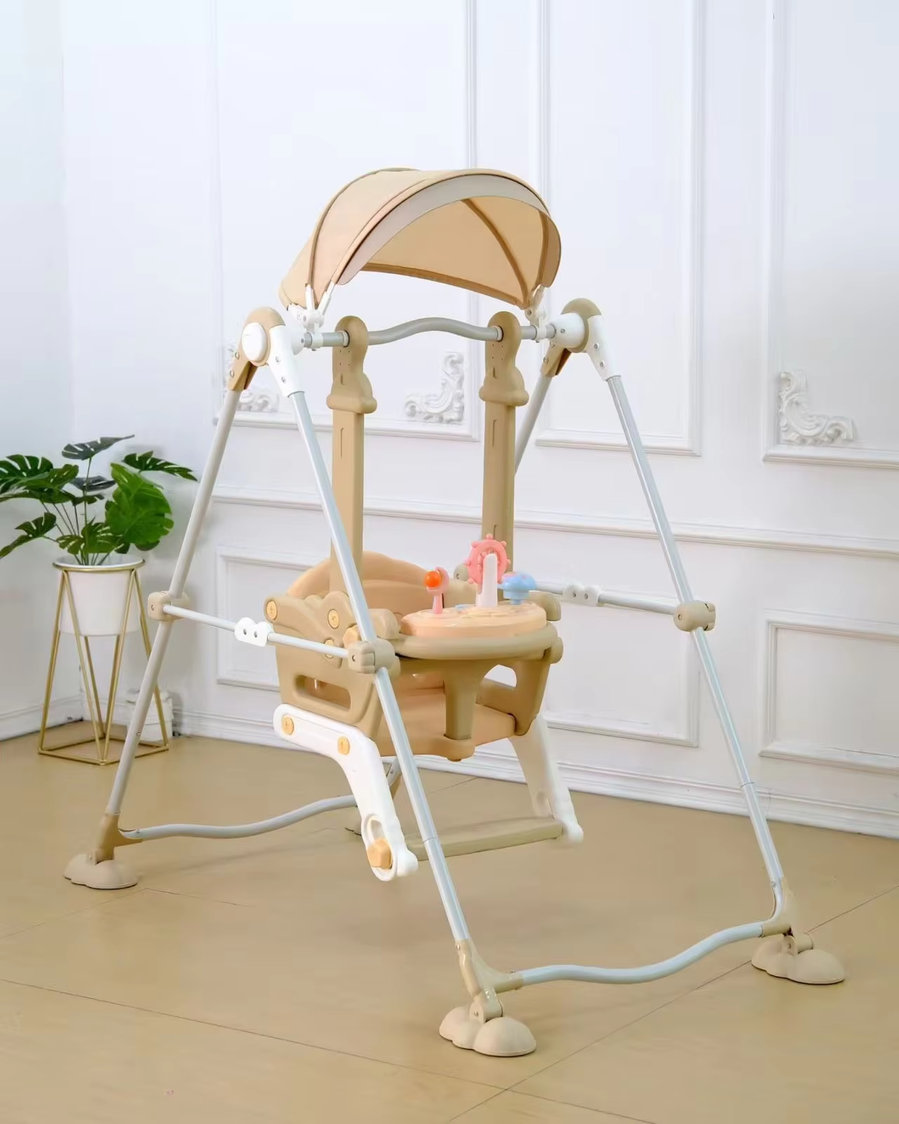 Hanging Indoor Outdoor Modern Plastic Kids Safety Musical Play Swings Swinging Seat For Baby And Toddler