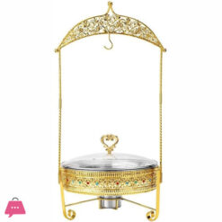 Hanging Lid Dining Stove Stainless Steel Chafing Dish Buffet Set With Hanging Cover For Catering Parties And Weddings 8Liter