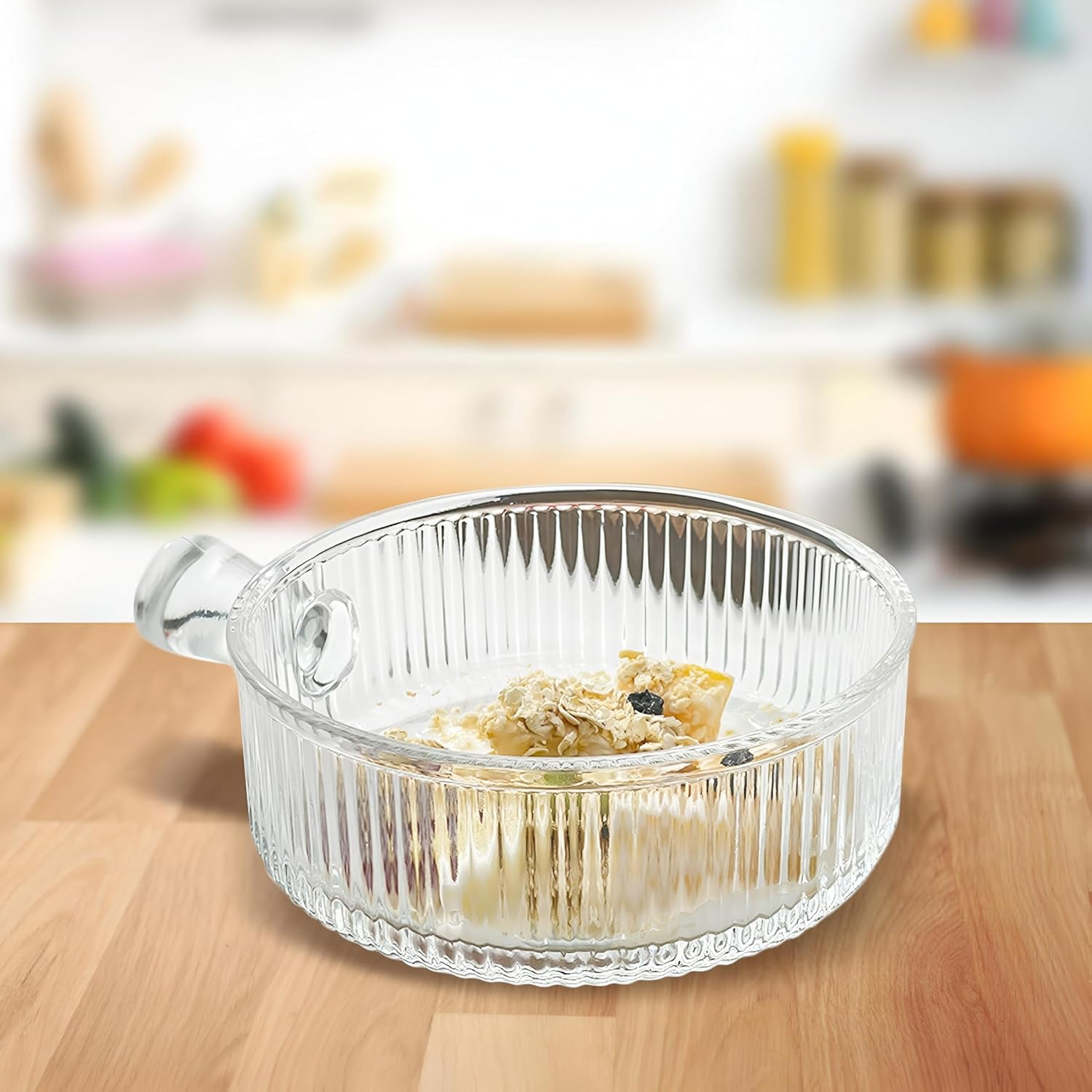 Heat-Resistant Casserole - Stylish Serving Dish Glass Ideal For Both Warm And Cold Dishes Compatible With Microwaves And Ovens