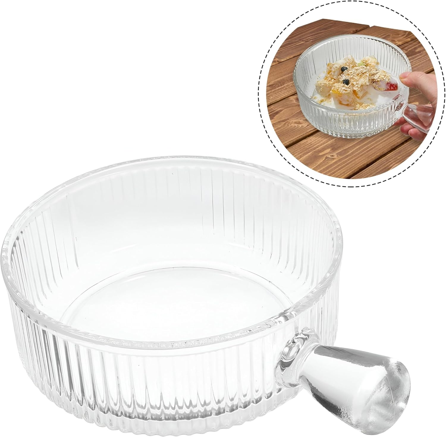 Heat-Resistant Casserole - Stylish Serving Dish Glass Ideal For Both Warm And Cold Dishes Compatible With Microwaves And Ovens