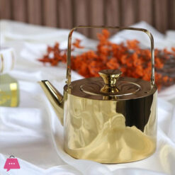 Heavy Gold Stainless Steel Teapot 1.Liter 5 Heavy Gold Stainless Steel Teapot 1.Liter