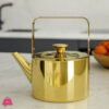 Heavy Gold Stainless Steel Teapot 1.Liter