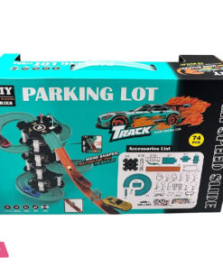 High Speed ​​Slide Parking Lot Track Toy 74-Pcs - Image 3