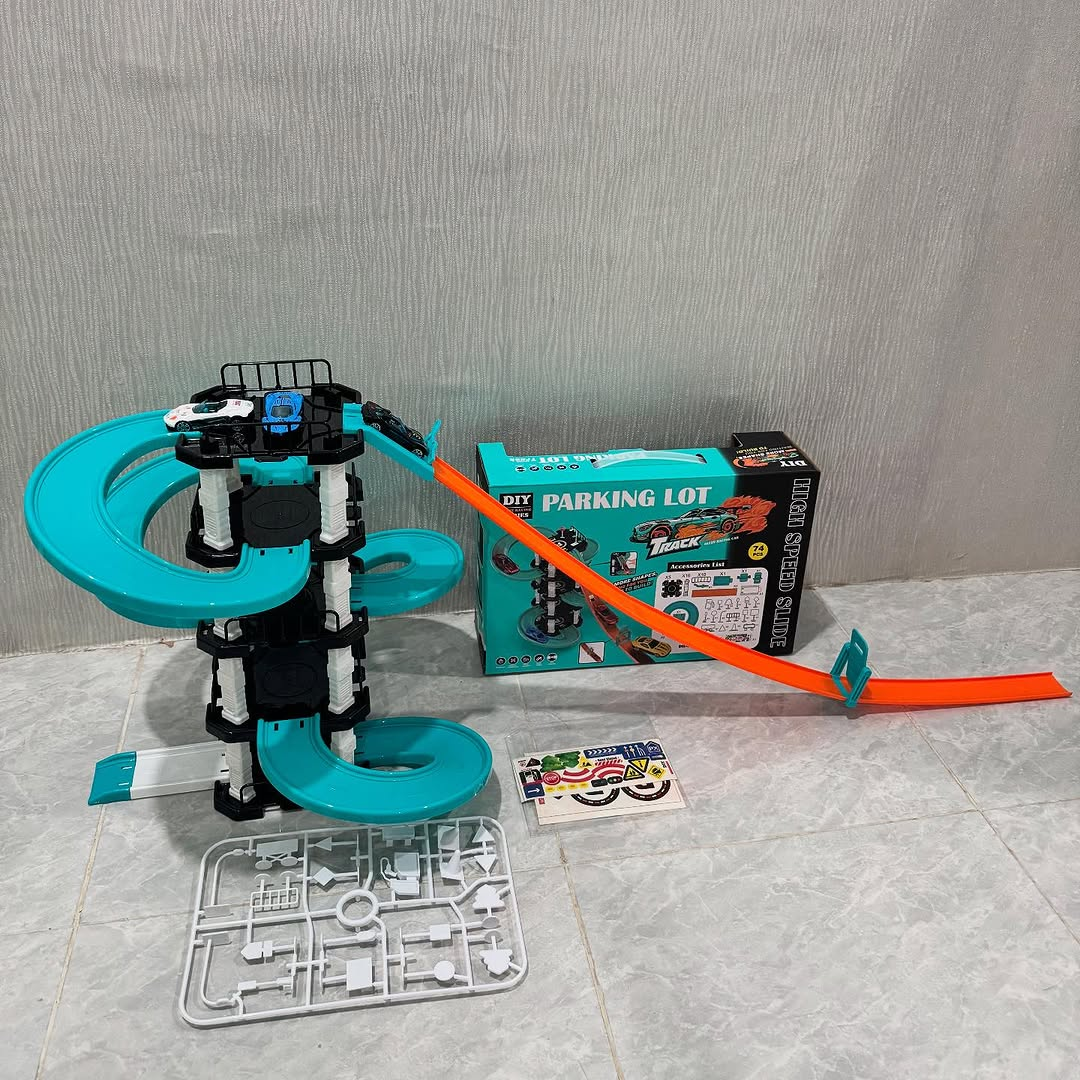 High Speed Slide Parking Lot Track Toy 74-Pcs 11 High Speed Slide Parking Lot Track Toy 74-Pcs
