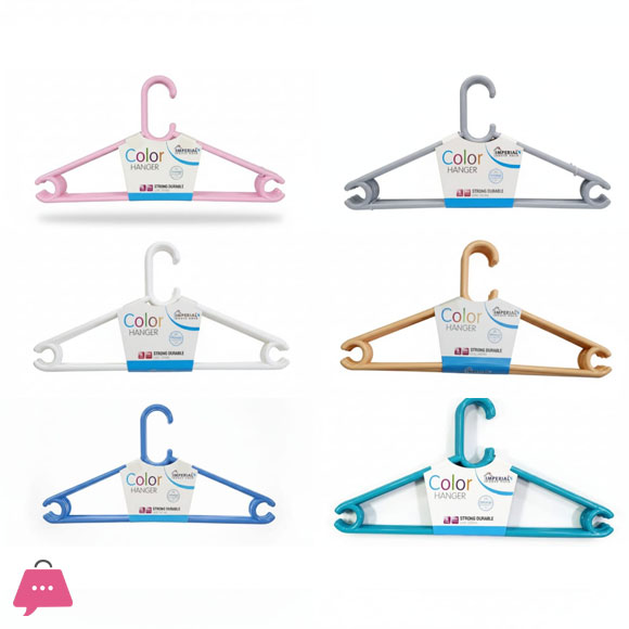 Imperial Plastic Strong Durable Color Hanger Pack Of 6 4 Imperial Plastic Strong Durable Color Hanger Pack Of 6 - Image 3
