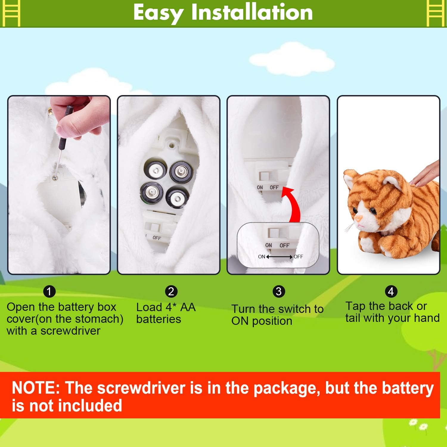 Interactive Electronic Plush Robot Cat Toy 7 Interactive Electronic Plush Robot Cat Toy