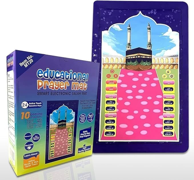 Islamic Electronic Smart Prayer Mat For Kids – Prayer Mat Engaging Interactive Learning In 10 Languages
