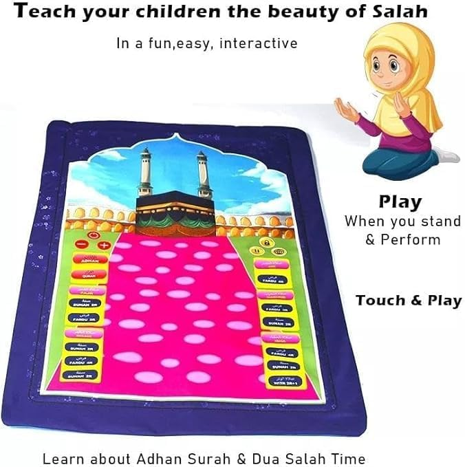 Islamic Electronic Smart Prayer Mat For Kids – Prayer Mat Engaging Interactive Learning In 10 Languages