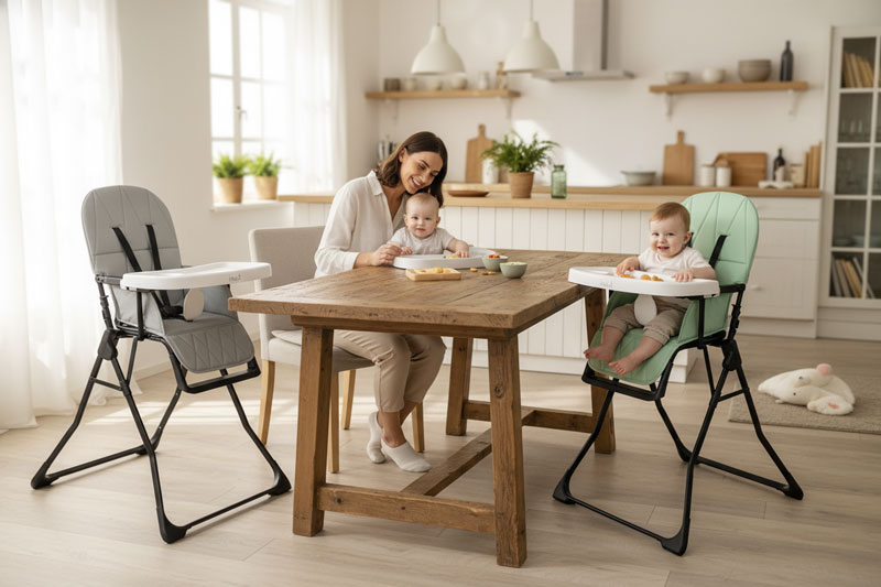 Joyous Foldable High Chair For Babies And Toddlers
