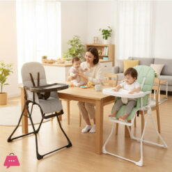 JOYOUS Foldable High Chair for Babies and Toddlers