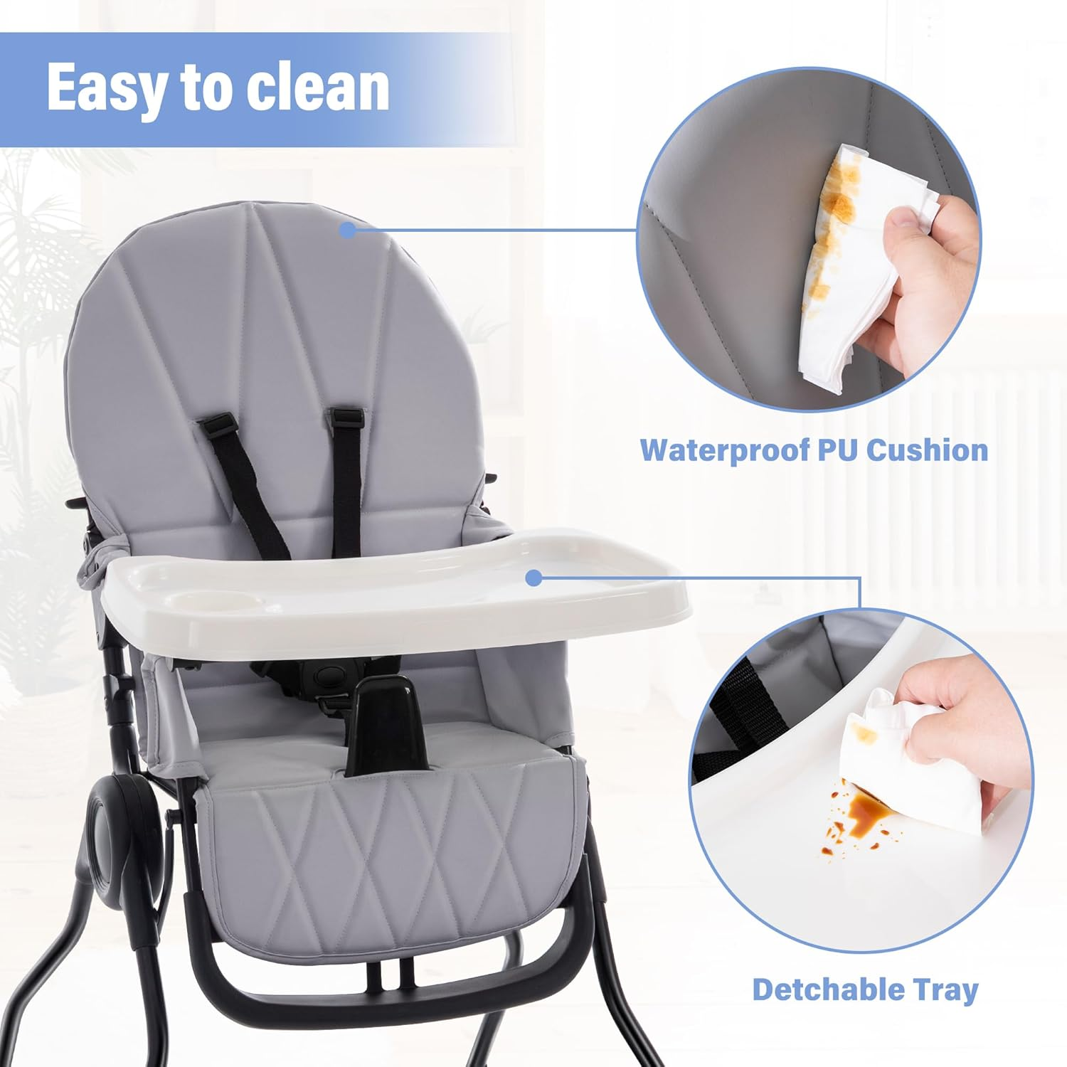 Joyous Foldable High Chair For Babies And Toddlers 11 Joyous Foldable High Chair For Babies And Toddlers