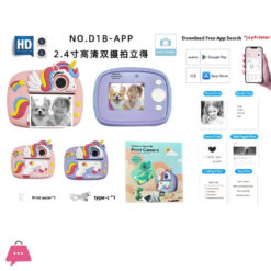 Kids Camera Instant Print 1080P Instant Cameras That Print Photos Birthday Gifts For Kids Age 3-12,Toddlers Instant Digital Cameras For Boys And Girls