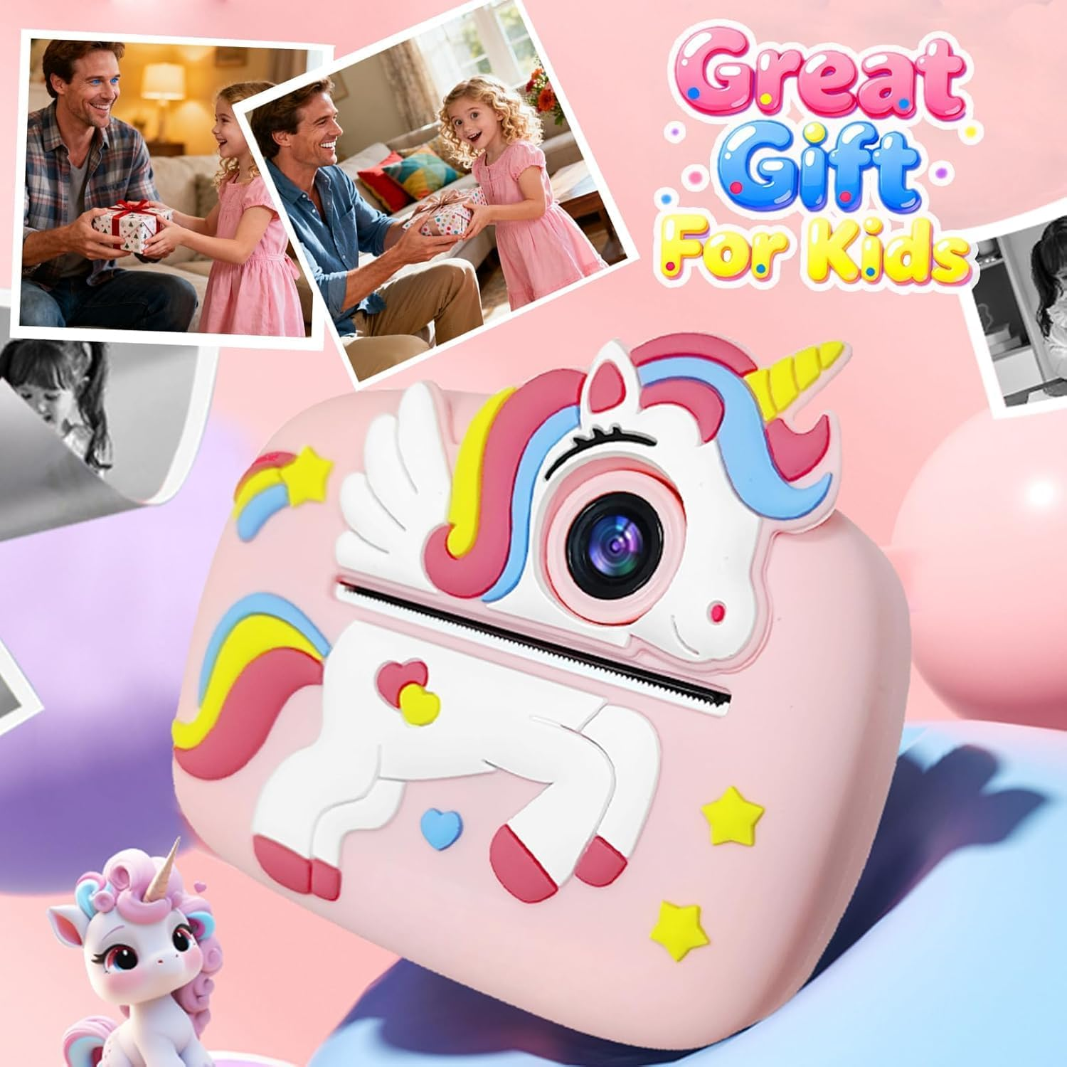 Kids Camera Instant Print 1080P Instant Cameras That Print Photos Birthday Gifts For Kids Age 3-12,Toddlers Instant Digital Cameras For Boys And Girls 10 Kids Camera Instant Print 1080P Instant Cameras That Print Photos Birthday Gifts For Kids Age 3-12,Toddlers Instant Digital Cameras For Boys And Girls