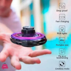 Led Mini Drone With Boomerang Function - Fun Spinner Flying Toy For Kids Perfect For Indoor And Outdoor Play
