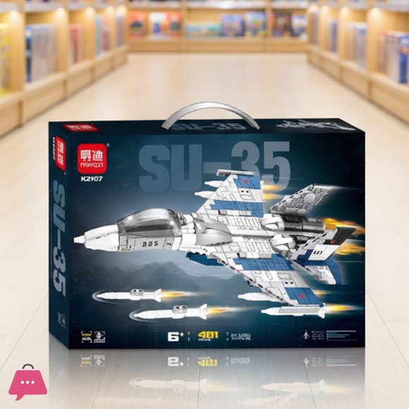Lego Su-35 Airplane Building Blocks - 481 Pcs 3 Lego Su-35 Airplane Building Blocks - 481 Pcs