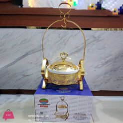 Luxury Chafing Dish Buffet Gold Porcelain Chefing Dish 2Liter