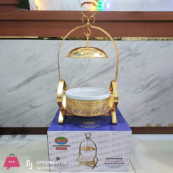 Luxury Chafing Dish Buffet Gold Porcelain Chefing Dish 2Liter