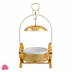 Luxury Chafing Dish Buffet Gold Porcelain Chefing Dish 2Liter