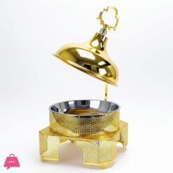 Luxury Chafing Dish Stainless Steel Chafer Food Warmer Catering Buffet Gold Chefing Dish Hanging 8Liter