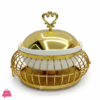 Luxury High Quality Golden Ceramic and Stainless Steel Egg Shape Gold Chafing Dish Buffet Dish 2Liter