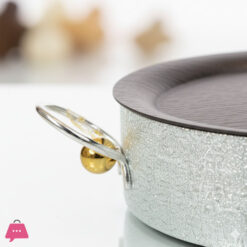 Luxury Round Serving Metal Platter With Handles 7 Luxury Round Serving Metal Platter With Handles