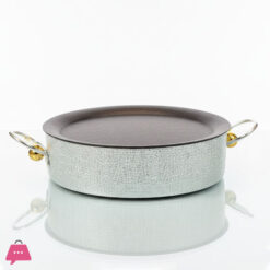 Luxury Round Serving Metal Platter With Handles 6 Luxury Round Serving Metal Platter With Handles