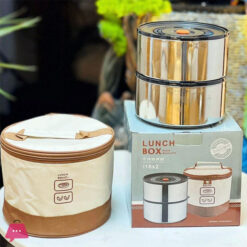 Meal Bag Student Bento Waterproof Aluminum Foil Thermal Handbag With Steel Lunch Box