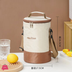 Meal Bag Student Bento Waterproof Aluminum Foil Thermal Handbag With Steel Lunch Box