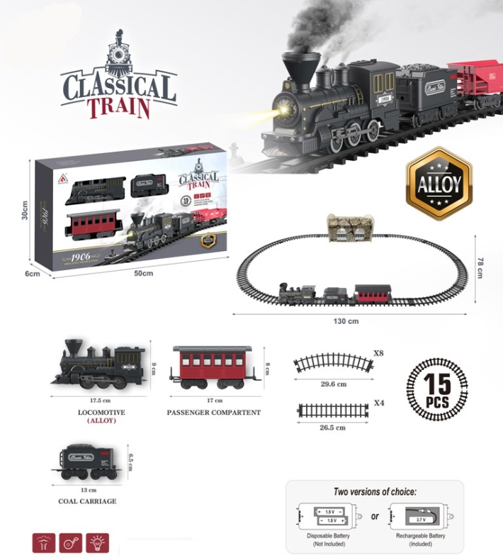 Metal Edition Smog Train Alloy Smart Classic Train For Kids 6 Metal Edition Smog Train Alloy Smart Classic Train For Kids