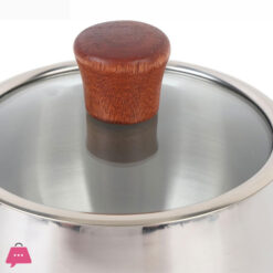 316 Stainless Steel Multifunctional Milk Saucepan With Lid And Heatproof Handle For Cooking Boiling And Simmering