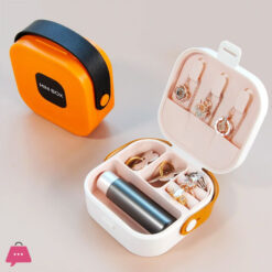 Mini Travel Jewelry Organizer Portable Earrings Necklace Ring Jewelry Box