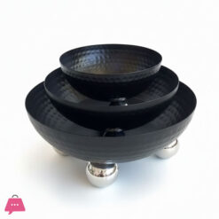 Modern Hammered Footed Bowl