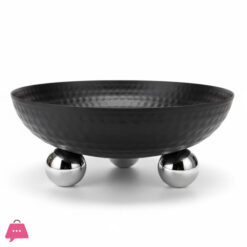 Modern Hammered Footed Bowl