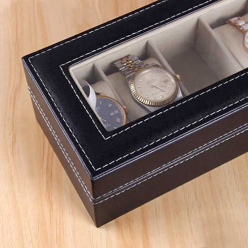 New Elegant 6 Watches Storage Box Pu Leather For Men And Women 7 New Elegant 6 Watches Storage Box Pu Leather For Men And Women