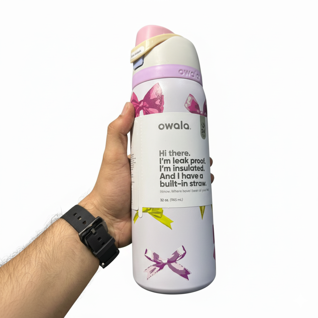 Owala Freesip Insulated Stainless Steel Water Bottle With Straw 32Oz