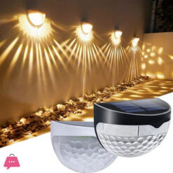 Pack of 2 Solar Waterproof Outdoor Led Light Solar Fence Lights, Solar Decorative Garden Lights, Waterproof Wireless Outdoor Lights for Garden, Fence, Patio Use,Warm White High Quality