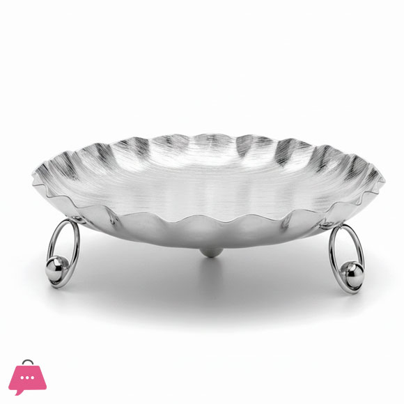 Premium Silver Decorative Serving Plate 4 Premium Silver Decorative Serving Plate - Image 2