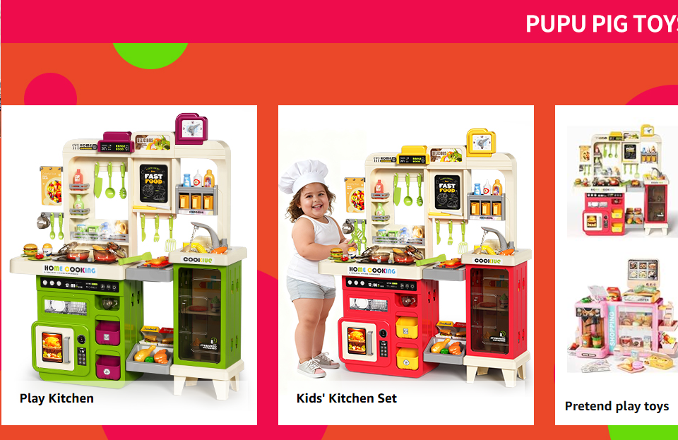 Pretend Play Kids Kitchen Play Set Toy Kitchen With Lights And Sounds Toddlers Ages 3-5