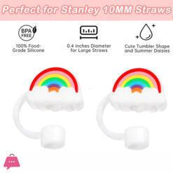 Rainbow Clouds Straw Topper