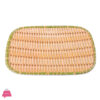 Rattan Rectangle Biodegradable Bamboo Fiber Plate 8 Inch
