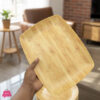 Rectangular Shaped Eco Biodegradable Bamboo Fiber Plates for Bread Fruit Vegetable Food Rustic Serving Plate