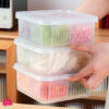 Refrigerator Storage Box 4-Grid Food Vegetable Fruit Storage Box Fridge 1-Pcs