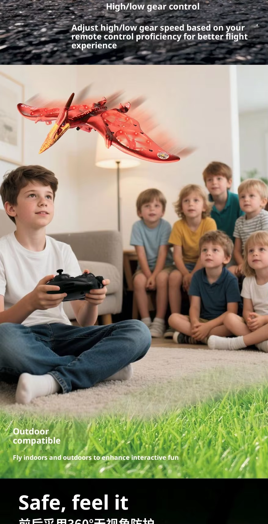 Pterosaur Fighter Simulated Drone Remote Controlled 4-Channel Resin Drone Fb-02 14 Pterosaur Fighter Simulated Drone Remote Controlled 4-Channel Resin Drone Fb-02